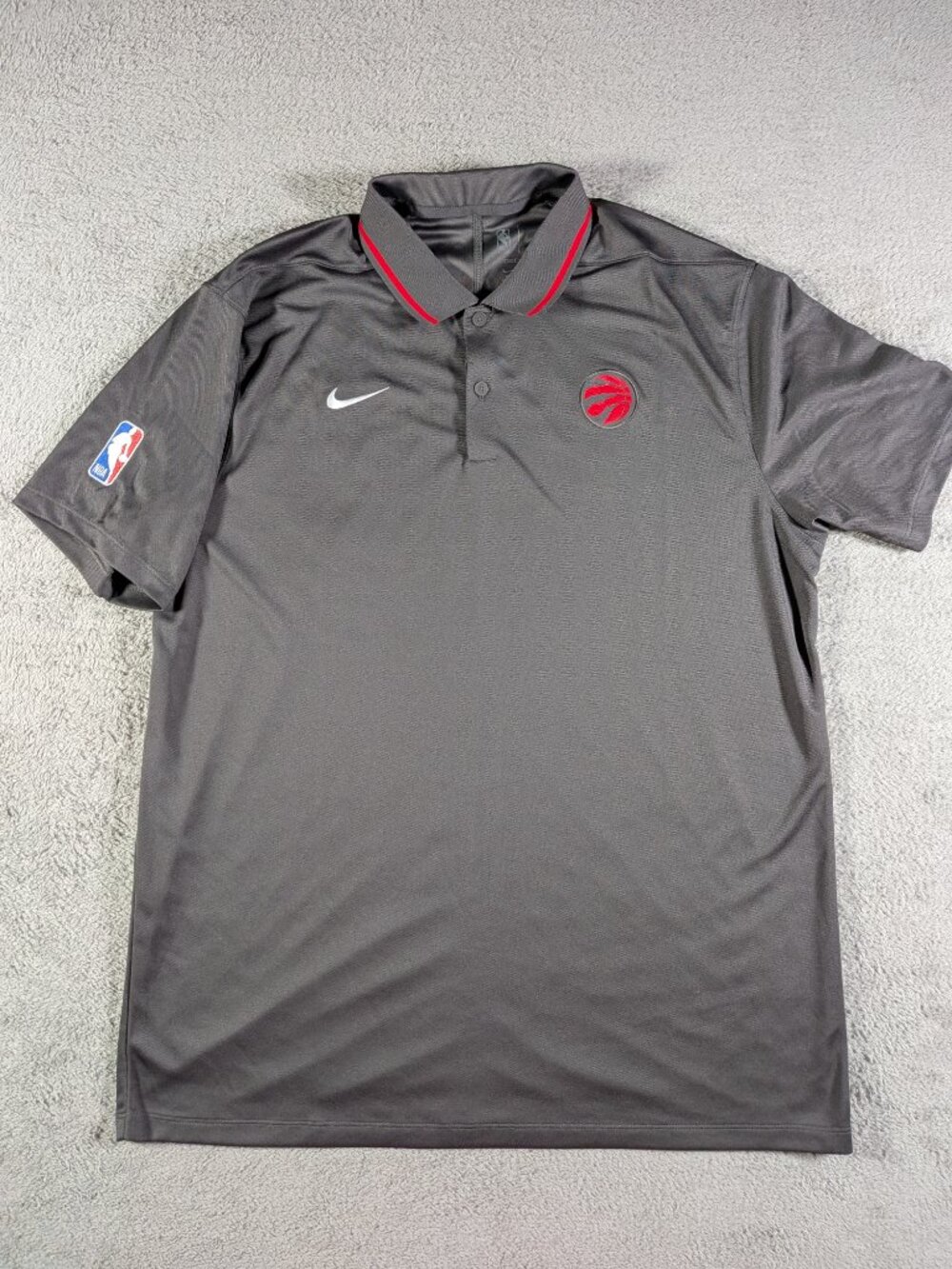 Nike Toronto Raptors Dry-Fit Performance Polo Shirt Men's L